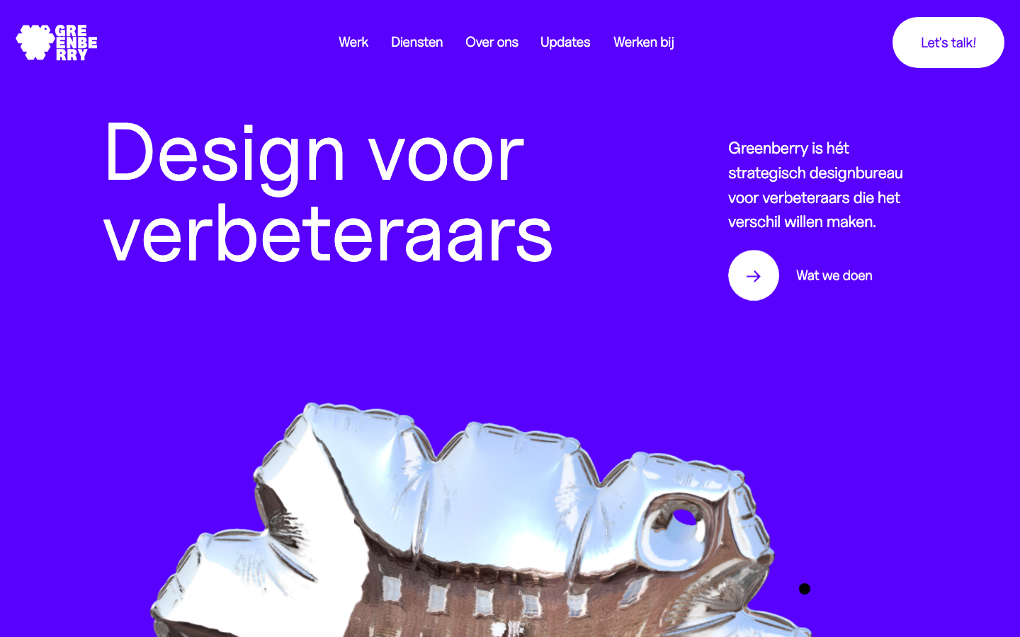 Screenshot of Greenberry website